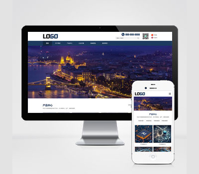 (自適應手機端)中英文雙語網(wǎng)站模板